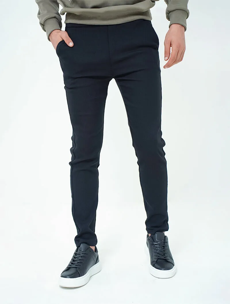 Pantalon slim en coton